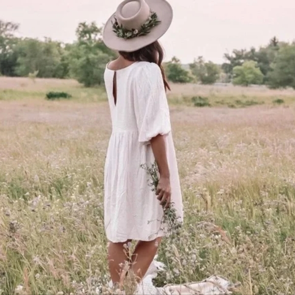 Monk & Lou Swiss Dot Ayanna Flowy Babydoll Dress - Picture 3 of 11